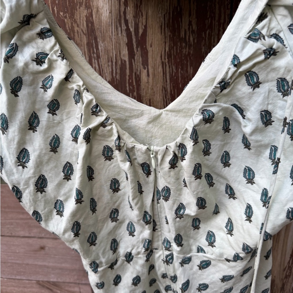 Banana Republic Green and Black Patterned Dress - Picture 5 of 6